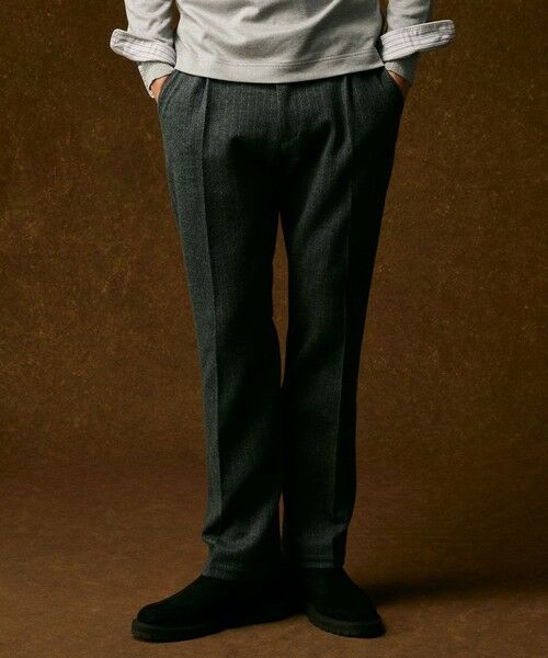 JOSEPH ABBOUD / ジョセフ アブード その他パンツ | 【キングサイズ・軽量/ストレッチ/尾州産ジャージー素材】ウールミルドジャージータック パンツ | 詳細13