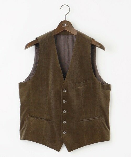 JOSEPH ABBOUD / ジョセフ アブード ベスト | 【遠州産素材/オーガニックコットン】ソフトコーデュロイ ベスト | 詳細2