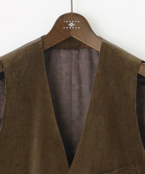 JOSEPH ABBOUD / ジョセフ アブード ベスト | 【遠州産素材/オーガニックコットン】ソフトコーデュロイ ベスト | 詳細4