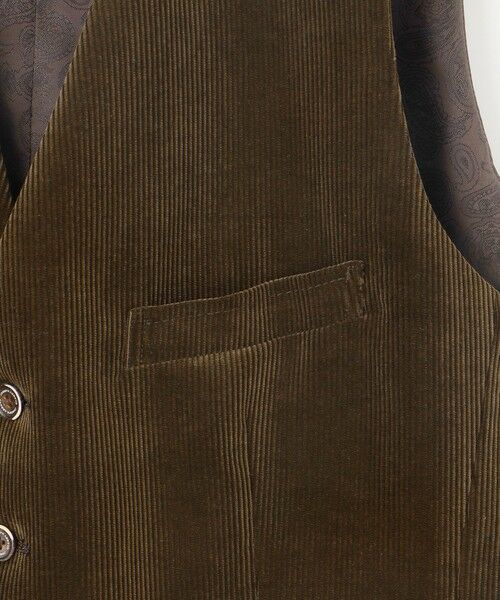 JOSEPH ABBOUD / ジョセフ アブード ベスト | 【遠州産素材/オーガニックコットン】ソフトコーデュロイ ベスト | 詳細8