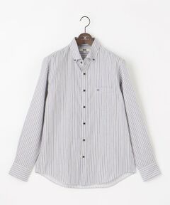 JOSEPH ABBOUD / ジョセフ アブード シャツ・ブラウス | 【キングサイズ・柔らか・光沢感】コットンビエラストライプ シャツ