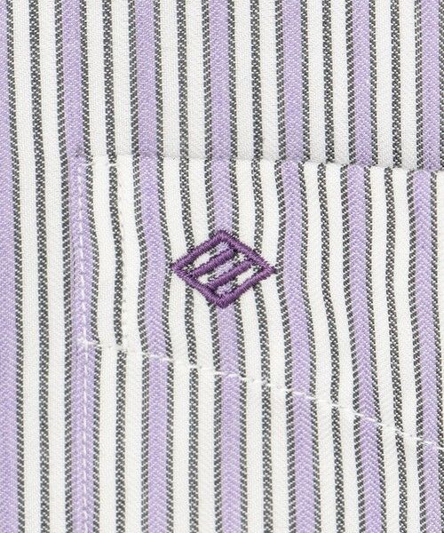 JOSEPH ABBOUD / ジョセフ アブード シャツ・ブラウス | 【キングサイズ・柔らか・光沢感】コットンビエラストライプ シャツ | 詳細10
