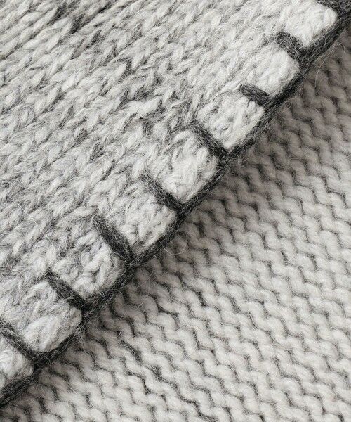 JOSEPH ABBOUD / ジョセフ アブード ニット・セーター | 【インポート素材/アルパカブレンド/軽い】アルパカブレンドかすりボーダー ニット ジャケット | 詳細8