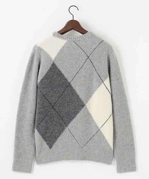 JOSEPH ABBOUD / ジョセフ アブード ニット・セーター | 【インポート素材/ソフトな肌触り/軽量】MOUSSE アーガイル クルーネック セーター | 詳細6