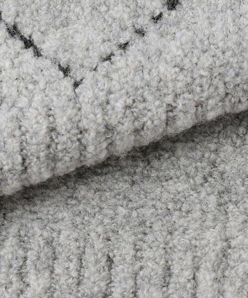 JOSEPH ABBOUD / ジョセフ アブード ニット・セーター | 【インポート素材/ソフトな肌触り/軽量】MOUSSE アーガイル クルーネック セーター | 詳細4