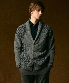 JOSEPH ABBOUD / ジョセフ アブード カーディガン・ボレロ | 【インポート素材/ソフトな肌触り/軽量】MOUSSE ペーズリー柄ショール カーディガン