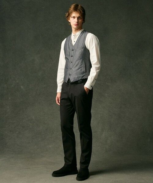 JOSEPH ABBOUD / ジョセフ アブード ダウンジャケット・ベスト | 【軽量/ダウンの吹き出しを防ぐキルトレスダウン】ADSインターレース ダウンベスト | 詳細1