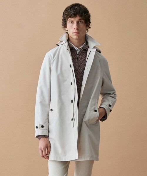 JOSEPH ABBOUD / ジョセフ アブード ステンカラーコート | 【フード脱着仕様/JAPANファブリック/ECO撥水】ステンカラー コート | 詳細1