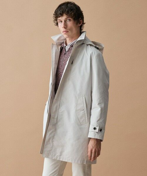 JOSEPH ABBOUD / ジョセフ アブード ステンカラーコート | 【フード脱着仕様/JAPANファブリック/ECO撥水】ステンカラー コート | 詳細3