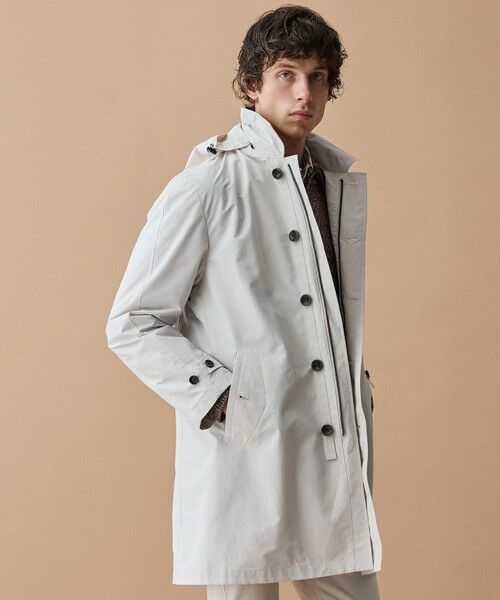 JOSEPH ABBOUD / ジョセフ アブード ステンカラーコート | 【フード脱着仕様/JAPANファブリック/ECO撥水】ステンカラー コート | 詳細4