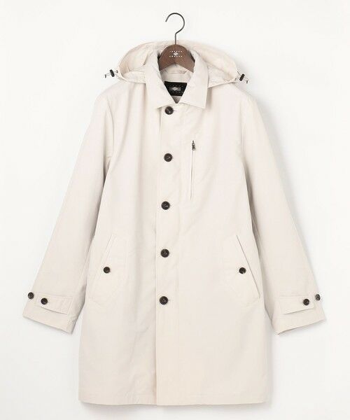 JOSEPH ABBOUD / ジョセフ アブード ステンカラーコート | 【フード脱着仕様/JAPANファブリック/ECO撥水】ステンカラー コート（アイボリー系）