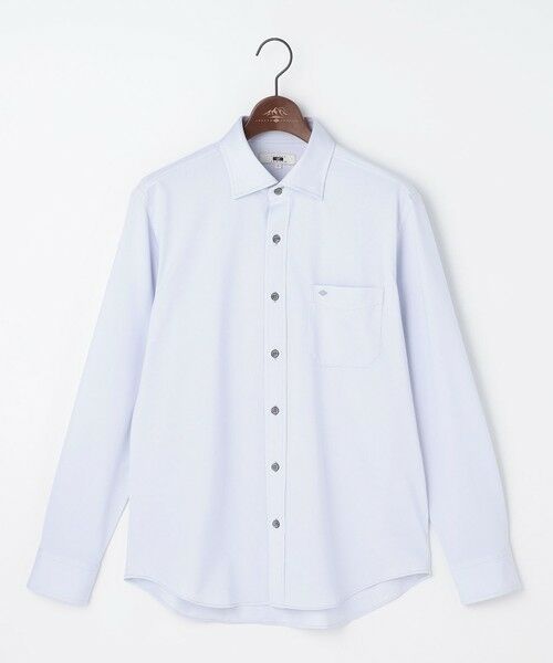 JOSEPH ABBOUD / ジョセフ アブード シャツ・ブラウス | 【イージーケアなジャージー素材・ストレッチ】コンパクトジャージーシャツ（ライトグレー系）