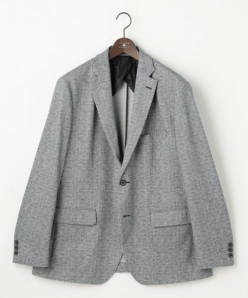 JOSEPH ABBOUD / ジョセフ アブード テーラードジャケット | 【キングサイズ・ストレッチ/コンフォートジャージ】エアロムリネ ジャケット（ライトグレー系）