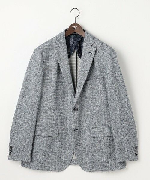 JOSEPH ABBOUD / ジョセフ アブード テーラードジャケット | 【キングサイズ・ストレッチ/コンフォートジャージ】エアロムリネ ジャケット（ブルー系）