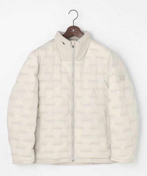 JOSEPH ABBOUD / ジョセフ アブード ダウンジャケット・ベスト | 【ストレッチ/中綿/軽量/インフード】2WAYストレッチパテッドブルゾン　26SSモデル（アイボリー系）