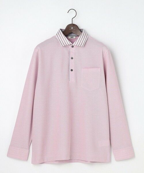 JOSEPH ABBOUD / ジョセフ アブード カットソー | 【キングサイズ】オーガニックコットンダディポロ 26SSモデル（ローズ系）