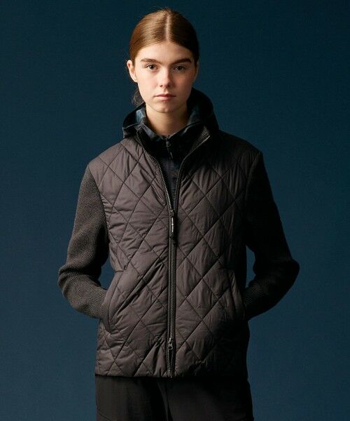 JOSEPH ABBOUD / ジョセフ アブード ニット・セーター | 【軽量/防風性】中綿キルトコンビ ニット | 詳細14