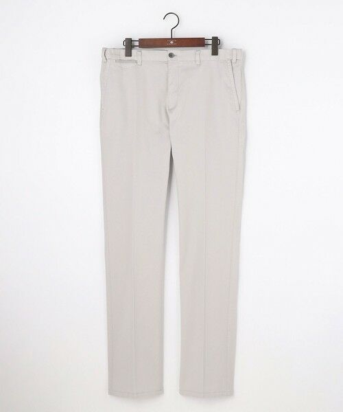 JOSEPH ABBOUD / ジョセフ アブード その他パンツ | 【キングサイズ・ウエストも伸びる!オーガニックコットン使用】ハイパワーカルゼ パンツ 26SSモデル（ライトグレー系）