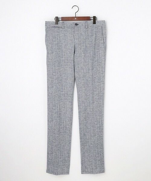 JOSEPH ABBOUD / ジョセフ アブード スラックス・ドレスパンツ | 【キングサイズ・ストレッチ/コンフォートジャージ】エアロムリネ パンツ（ブルー系）