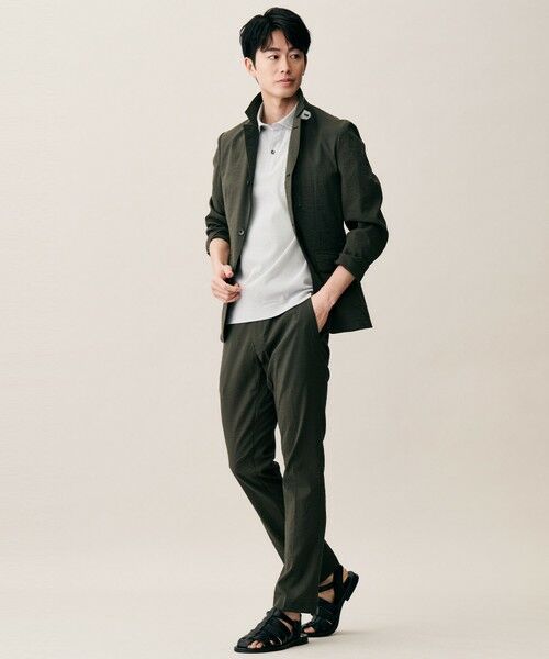 JOSEPH ABBOUD / ジョセフ アブード その他パンツ | 【キングサイズ・ウエストも伸びる!・ストレッチ】 ハイパワーピケストレッチ パンツ 26SSモデル | 詳細10