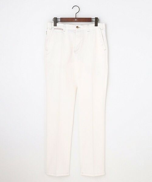 JOSEPH ABBOUD / ジョセフ アブード その他パンツ | 【ウエストも伸びる!オーガニックコットン使用】ハイパワーカルゼ パンツ 26SSモデル（ホワイト系）