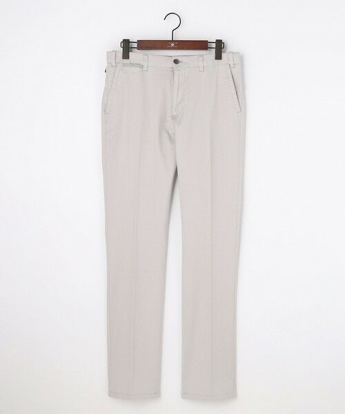 JOSEPH ABBOUD / ジョセフ アブード その他パンツ | 【ウエストも伸びる!オーガニックコットン使用】ハイパワーカルゼ パンツ 26SSモデル（ライトグレー系）