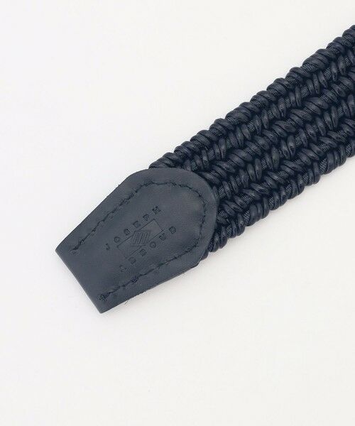 JOSEPH ABBOUD / ジョセフ アブード ベルト・サスペンダー | 【イタリア素材・ストレッチ・日本製】メランジラウンドコードレザーベルト　26SSモデル | 詳細3
