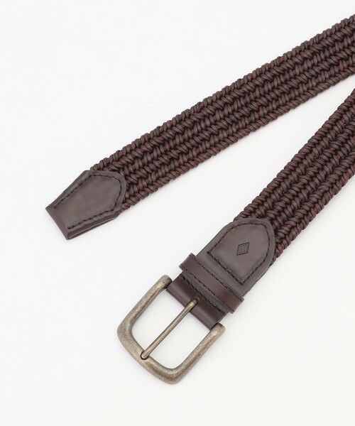 JOSEPH ABBOUD / ジョセフ アブード ベルト・サスペンダー | 【キングサイズ・イタリア素材・ストレッチ・日本製】メランジラウンドコードレザーベルト 26SSモデル | 詳細1
