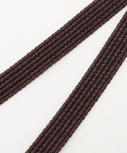 JOSEPH ABBOUD / ジョセフ アブード ベルト・サスペンダー | 【キングサイズ・イタリア素材・ストレッチ・日本製】メランジラウンドコードレザーベルト 26SSモデル | 詳細2