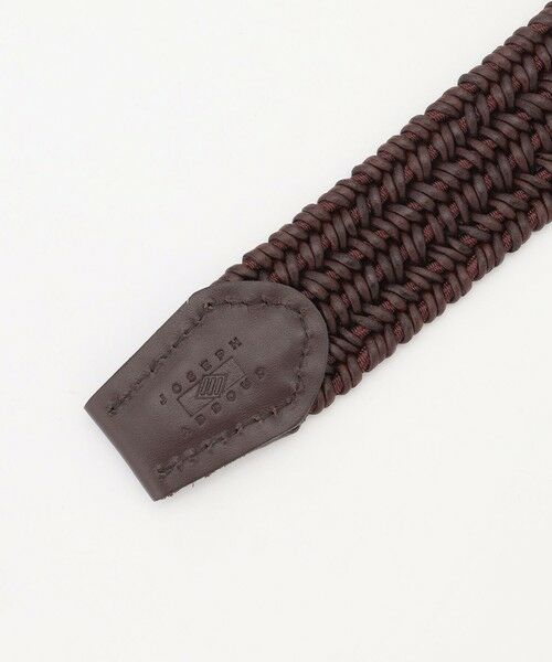 JOSEPH ABBOUD / ジョセフ アブード ベルト・サスペンダー | 【キングサイズ・イタリア素材・ストレッチ・日本製】メランジラウンドコードレザーベルト 26SSモデル | 詳細3