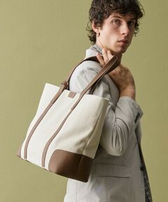 JOSEPH ABBOUD / ジョセフ アブード トートバッグ | 【軽量/バッグINバッグ付き】ヘリンボンキャンバス トートバッグ