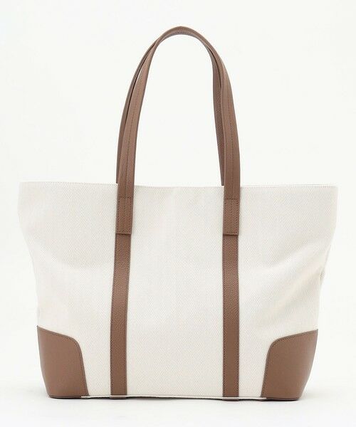 JOSEPH ABBOUD / ジョセフ アブード トートバッグ | 【軽量/バッグINバッグ付き】ヘリンボンキャンバス トートバッグ | 詳細5