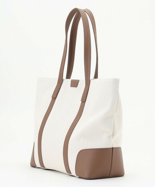 JOSEPH ABBOUD / ジョセフ アブード トートバッグ | 【軽量/バッグINバッグ付き】ヘリンボンキャンバス トートバッグ | 詳細6