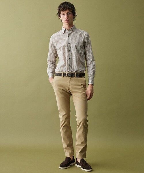 JOSEPH ABBOUD / ジョセフ アブード シャツ・ブラウス | 【キングサイズ・オーガニックコットン・日本素材】ジオメトリックパターンプリントシャツ　26SSモデル | 詳細9