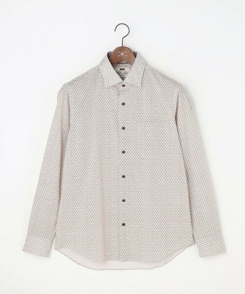 JOSEPH ABBOUD / ジョセフ アブード シャツ・ブラウス | 【オーガニックコットン使用・JAPANファブリック】ジオメトリックパターンプリントシャツ　26SSモデル | 詳細11