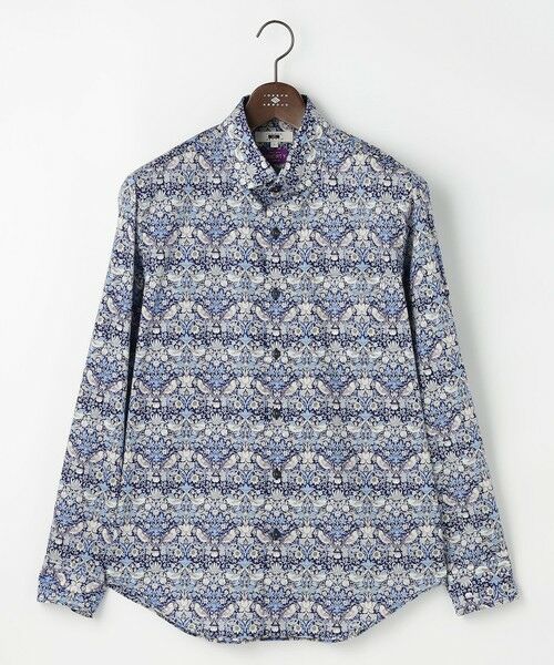 JOSEPH ABBOUD / ジョセフ アブード シャツ・ブラウス | 【英国・リバティ社】リバティプリントシャツ（ダルブルー系5）