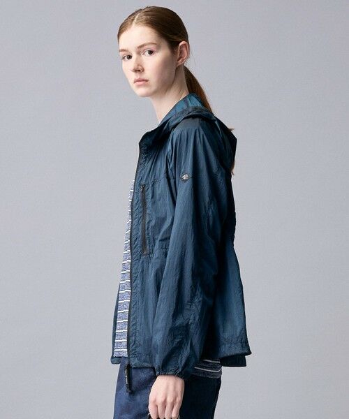 JOSEPH ABBOUD / ジョセフ アブード ナイロンジャケット | 【軽量/ECO撥水/ポケッタブル】ヴィンテージナイロンシャンブレーパーカー(ネイビー系)