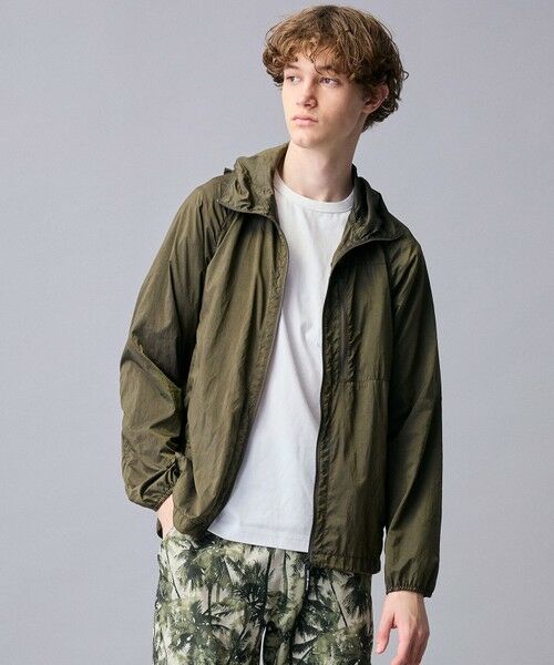 JOSEPH ABBOUD / ジョセフ アブード ナイロンジャケット | 【軽量/ECO撥水/ポケッタブル】ヴィンテージナイロンシャンブレーパーカー | 詳細14