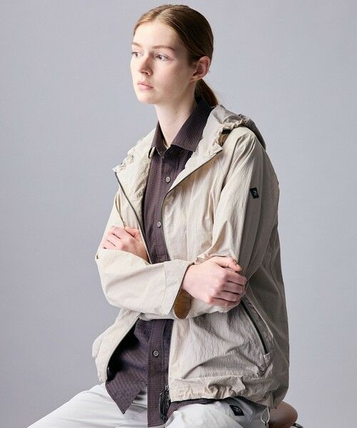 JOSEPH ABBOUD / ジョセフ アブード その他アウター | 【ナチュラルカラー/ストレッチ】ナイロンコンビガーメントダイパーカー | 詳細3