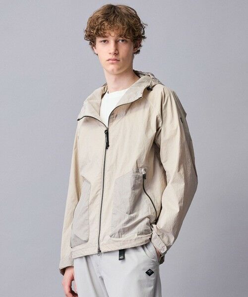 JOSEPH ABBOUD / ジョセフ アブード その他アウター | 【ナチュラルカラー/ストレッチ】ナイロンコンビガーメントダイパーカー | 詳細4