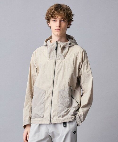 JOSEPH ABBOUD / ジョセフ アブード その他アウター | 【ナチュラルカラー/ストレッチ】ナイロンコンビガーメントダイパーカー | 詳細5