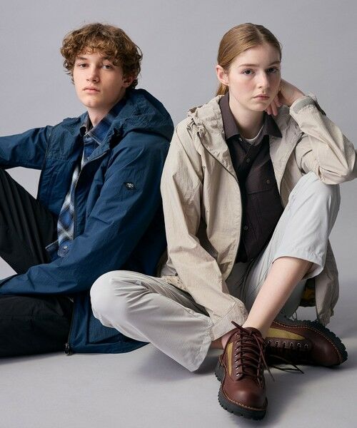 JOSEPH ABBOUD / ジョセフ アブード その他アウター | 【ナチュラルカラー/ストレッチ】ナイロンコンビガーメントダイパーカー | 詳細22