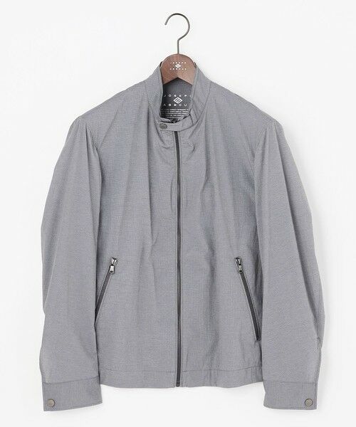 JOSEPH ABBOUD / ジョセフ アブード レザーブルゾン・ジャケット | 【軽量/ストレッチ】アクティブレジャー ライダー スブルゾン（ライトグレー系）