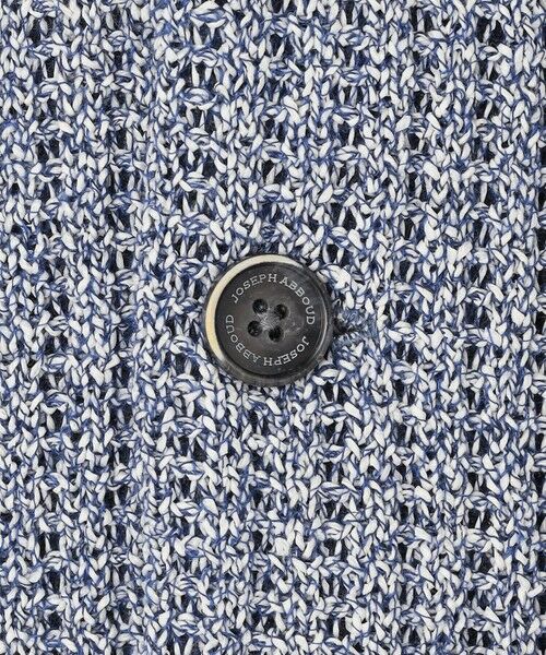 JOSEPH ABBOUD / ジョセフ アブード ブルゾン | 【キングサイズ・エコ素材和紙使用・日本素材】和紙杢メッシュクルーネック ニットジャケット　26SSモデル | 詳細5