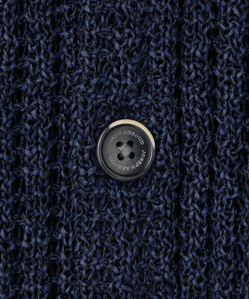 JOSEPH ABBOUD / ジョセフ アブード ベスト | 【キングサイズ・エコ素材和紙使用・日本素材】和紙杢メッシュクルーネック ニットジレ | 詳細10