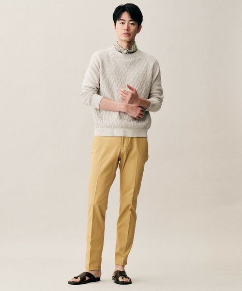 JOSEPH ABBOUD / ジョセフ アブード ニット・セーター | 【キングサイズ・エコ素材和紙使用・日本素材】和紙杢メッシュクルーネック ニット | 詳細2