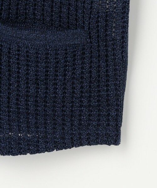 JOSEPH ABBOUD / ジョセフ アブード ベスト | 【エコ素材和紙使用・日本素材】和紙杢メッシュクルーネック ニットジレ | 詳細8