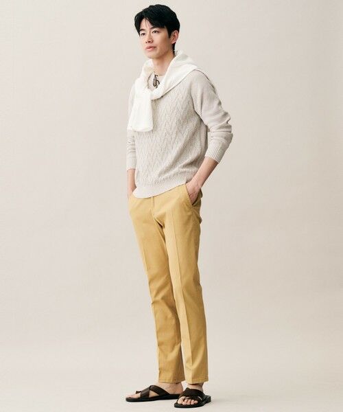 JOSEPH ABBOUD / ジョセフ アブード ニット・セーター | 【エコ素材和紙使用・日本素材】和紙杢メッシュクルーネック ニット | 詳細3