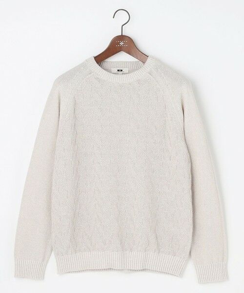 JOSEPH ABBOUD / ジョセフ アブード ニット・セーター | 【エコ素材和紙使用・日本素材】和紙杢メッシュクルーネック ニット | 詳細2