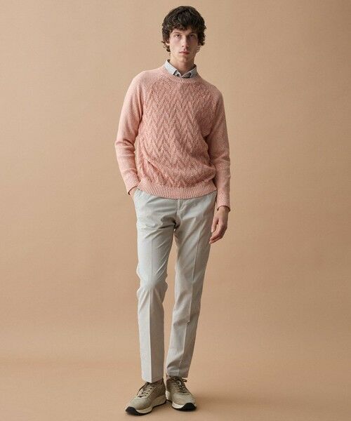 JOSEPH ABBOUD / ジョセフ アブード ニット・セーター | 【エコ素材和紙使用・日本素材】和紙杢メッシュクルーネック ニット | 詳細3